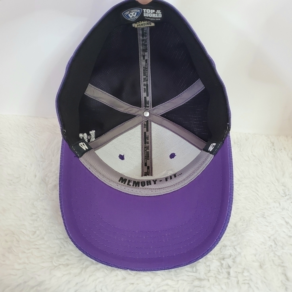 KANSAS State K-State Purple Baseball Hat Cap Top Of The World - Picture 9 of 12